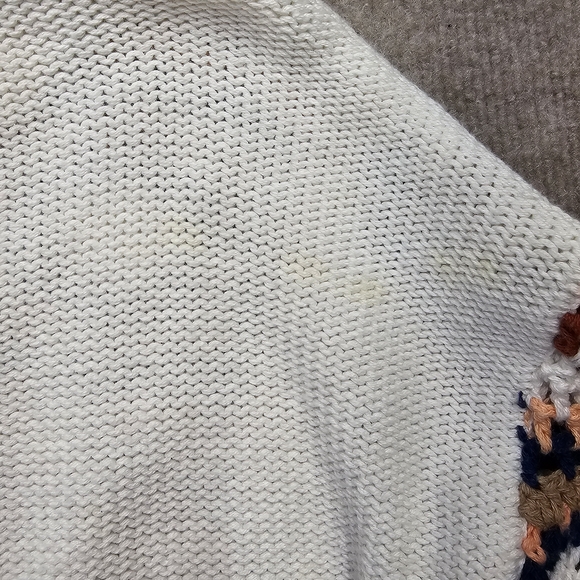 American Eagle XS Crochet Granny Square Boho Cropped Sweater - Picture 9 of 10